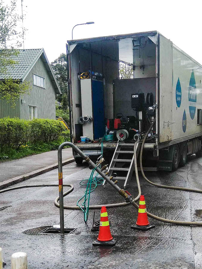 Vesijohdon desinfiointi